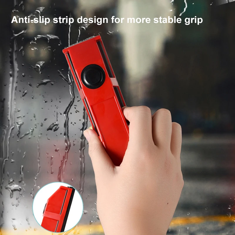 Double-sided Manual Window Cleaner Powerful Magnetic Window Cleaner High-rise Shower Screen Brush Portable Glass Cleaner - Famidy.com