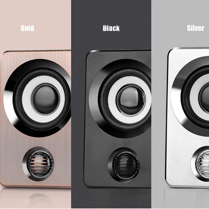 USB Speaker Mini Portable Speaker with HD Audio Strong Compatibility for Notebook Desktop Computer Hi 888