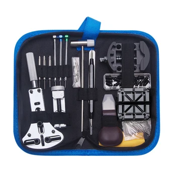 

Portable Watch Repair Tool Set Watchmaker Professional Watch Repairing Supplies Battery Change Pin Remover Case Tweezers Kit