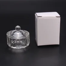 Поперечная граница для маникюра с крышкой стеклянный прозрачный стакан специальной формы прозрачный стакан-кристаллическая жидкость только маникюр ba jiao bei