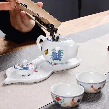 Керамический чайный столик, дзен, керамический чайный поднос, китайский чай, культура, чайная чашка, набор инструментов, поднос для хранения, керамический чайный горшок