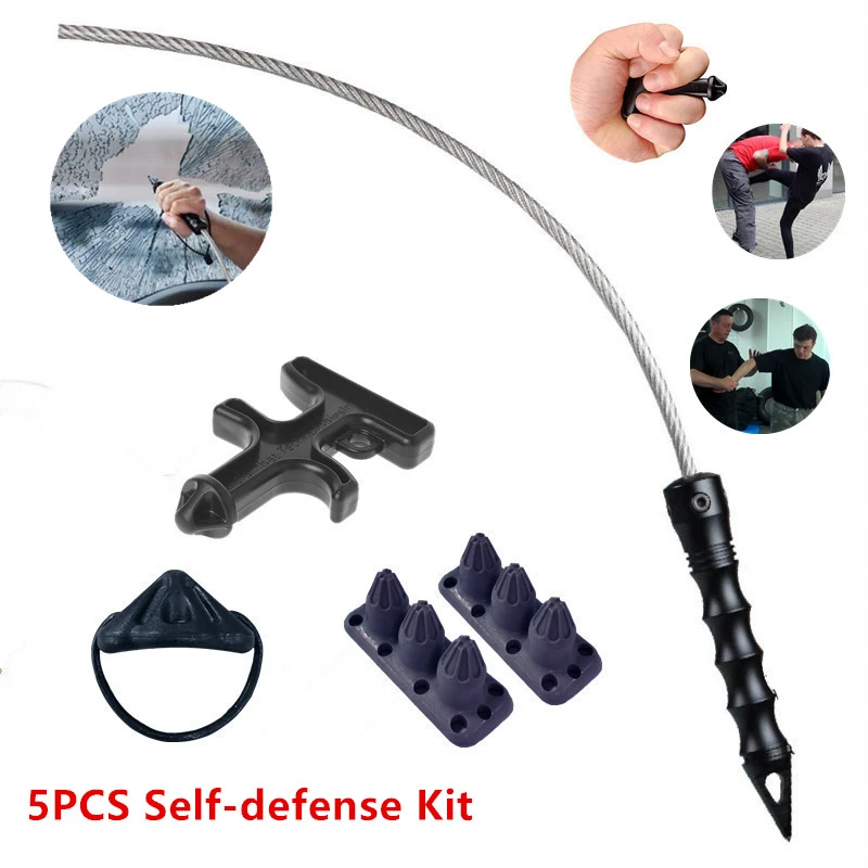 5pcs Self Defense Kit Tactical Whip Defense Tool Shoe Weapon Self Defense Ring Portable Finger Weapons Sting Ring Tool Tool Parts Aliexpress