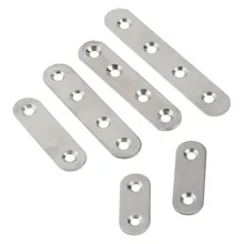 2 шт из нержавеющей стали прямые плоские угловые кронштейны прямые Mending пластины ремонт починка угловая Защитная фурнитура