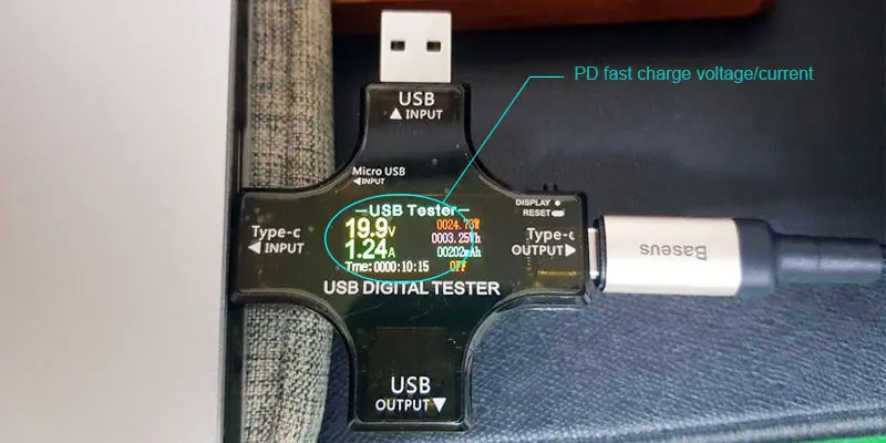sound measurement device USB 3.1 Type-C USB tester DC Digital voltmeter voltage current meter + 2 IN 1 PD2.0 3.0 QC2.0 3.0 fast Charge trigger 5V9V12V20V stainless steel tape measure
