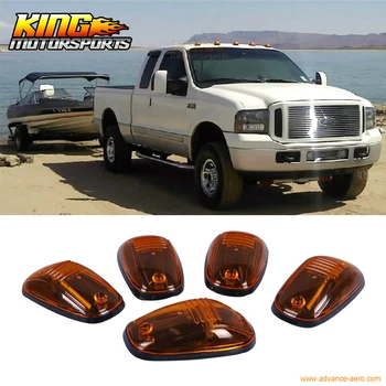 

TRUCK VAN OVAL YELLOW LENS TOP LED CAB ROOF RUNNING LIGHTS A SET OF 5PCS USA Domestic Free Shipping Hot Selling