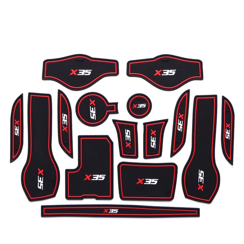 BAIC Senova X35 Gate Slot Pad Coaster Car Modified Interior Trim Armrest Box Only Slip Mat