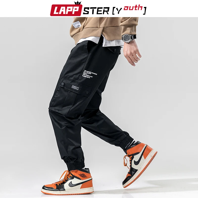 LAPPSTER уличные штаны шаровары для мужчин 2020 комбинезоны в стиле хип хоп черные