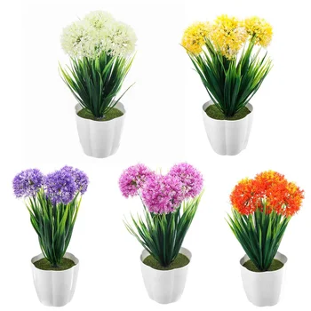 

Artificial Plant Lotus Plant Potted Plastic Flower Table Top Ornaments Christmas Simulation Bonsai Craft Green Plant Decorative