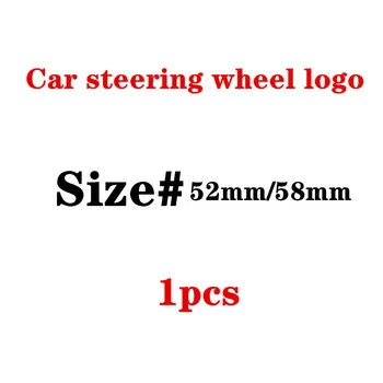 

52/58mm Car Steering Wheel Badge 3D Apple Tree Emblem Stickers Cover for Mercedes Benz Full Labeling