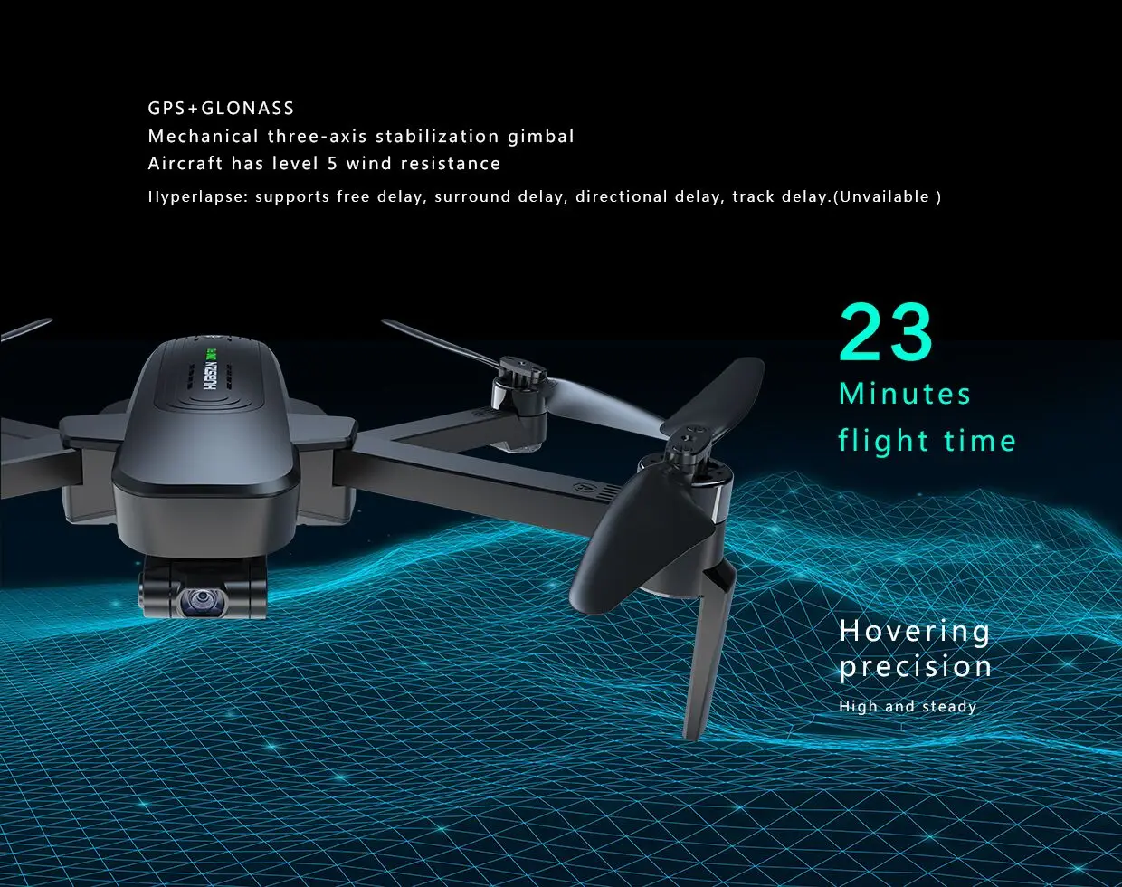 Hubsan H117S Zino Pro gps 5G WI-FI 4 км передачи изображений Складная рукоятка с видом от первого лица в формате 4K UHD, Камера 3-осевому гидростабилизатору Дрон Квадрокоптер с дистанционным управлением