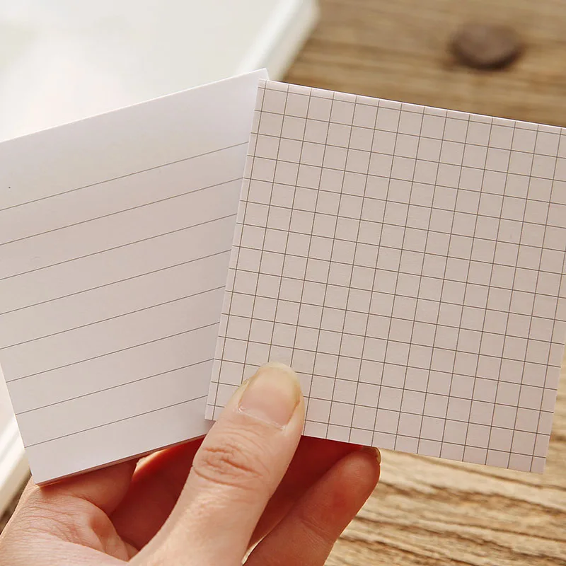 

80 Pages Cute Kawaii Memo Pad Plaids and lines Note Sticky Paper Stationery Planner Stickers Notepads Office School Supplies