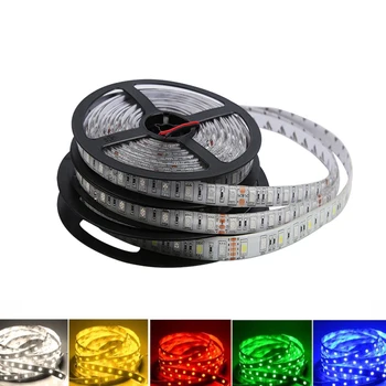 

5V 12V 24V LED Light Strip TV Backlight SMD Waterproof SMD 5050 5M Warm White RGBWW RGBW LED Strip RGB 5V 12V 24V Lights Lamp