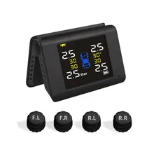 Складная Беспроводная система контроля давления в шинах TPMS для hyundai для KIA Универсальный цифровой Солнечный автомобильный TPMS