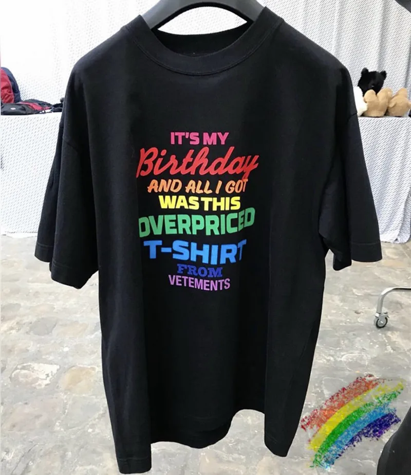 Футболки с надписью It's My Birthday для женщин и мужчин топы большого размера высшего