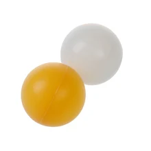 White Yellow 39mm Dia Sports Table Tennis Balls Ping Pong Ball 6 Pcs