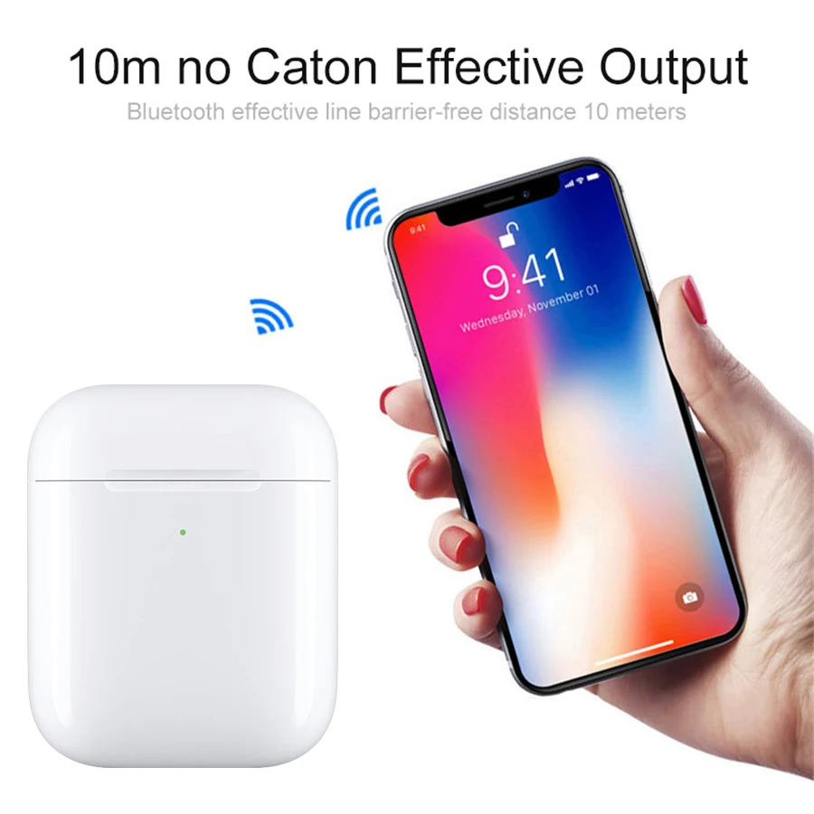 Мини i27 TWS 1:1 Air Pop Up Bluetooth 5,0 наушники беспроводные Смарт сенсорное управление наушники Поддержка смартфонов для ios android