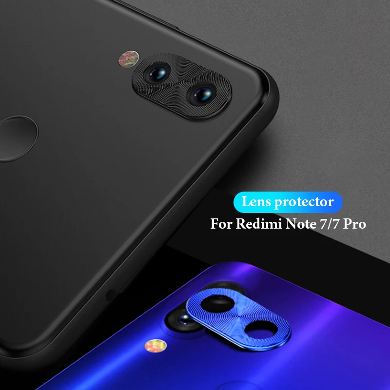 Для Redmi Note 7 объектив камеры защитное кольцо покрытие алюминия для Xiaomi Pro чехол
