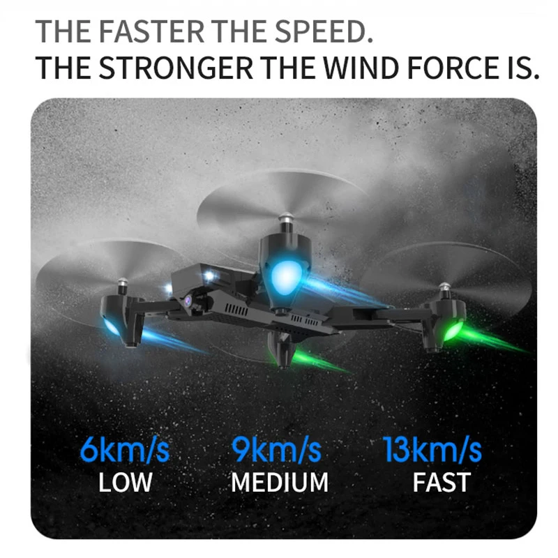 H13 RC 4K Дрон с широкоугольной WiFi HD камерой Дрон Профессиональный жестовой фотографии 1080P RC Квадрокоптер Вертолет VS LF606 E58 GD89