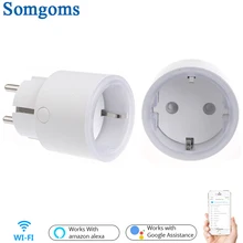 Wifi умная розетка питания Portabl 10A стандарт ЕС вилка Интеллектуальный таймер розетка электрическая Tuya умный беспроводной пульт дистанционного управления