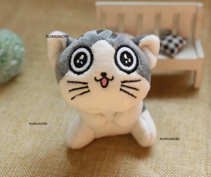4 дизайна, 9 см, игрушки для кошек, брелок для ключей, плюшевые игрушки для кошек, для детей, стежка, плюшевая игрушка, плюшевые животные