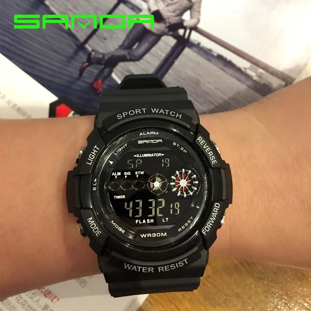 Несколько цветов спортивные часы мужские противоударные Montre Homme