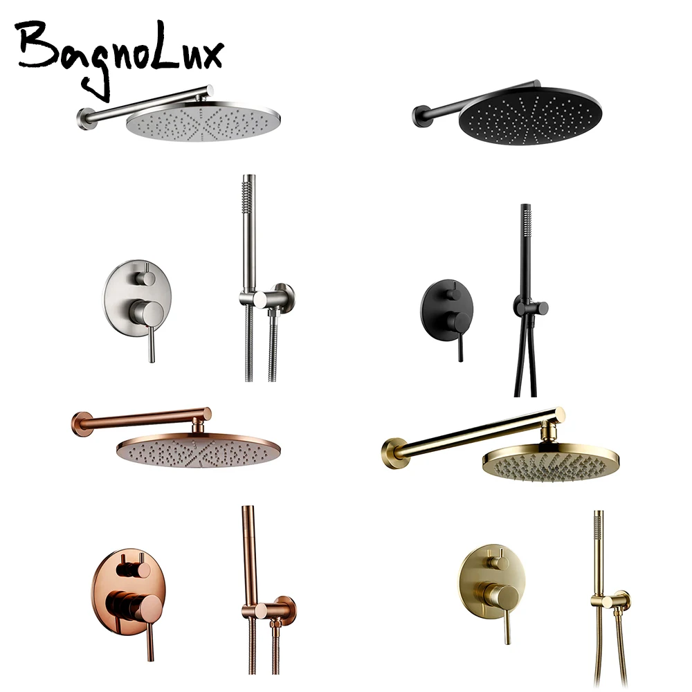 Bagnolux Brass Drawing Concealed Wall Hanging Top Head And Hand