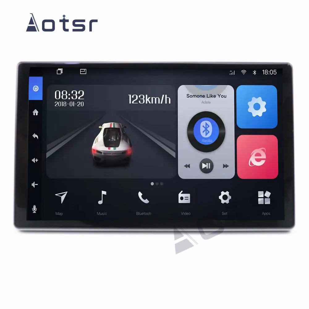 DSP Android 8,1 4 Гб+ 32 ГБ, 1 DIN автомобильный мультимедийный плеер автомобильное радио, dvd проигрыватель для Toyota/Nissan/Suzuki/Ford/BENZ gps навигации