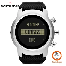 Новые мужские часы водонепроницаемые 100 м Смарт цифровые военные часы 50 м Дайвинг Плавание Спортивные часы альтиметр барометр компас часы