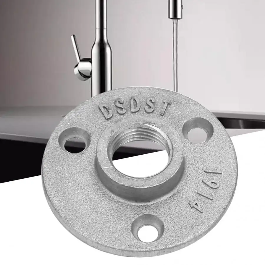 10 шт. алюминиевые декоративные фланцы из ковкого железа 1/2 дюйма DN15|Фланцы| |