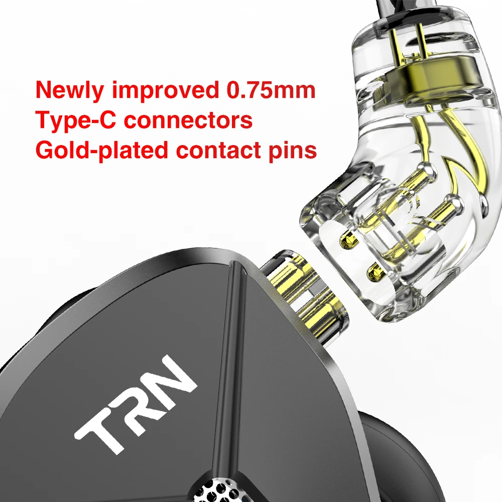 TRN BA5 5BA HIFI наушники 10 шт сбалансированные арматурные наушники в ухо Металлические мониторные наушники с шумоподавлением наушники V80 ZSX V90