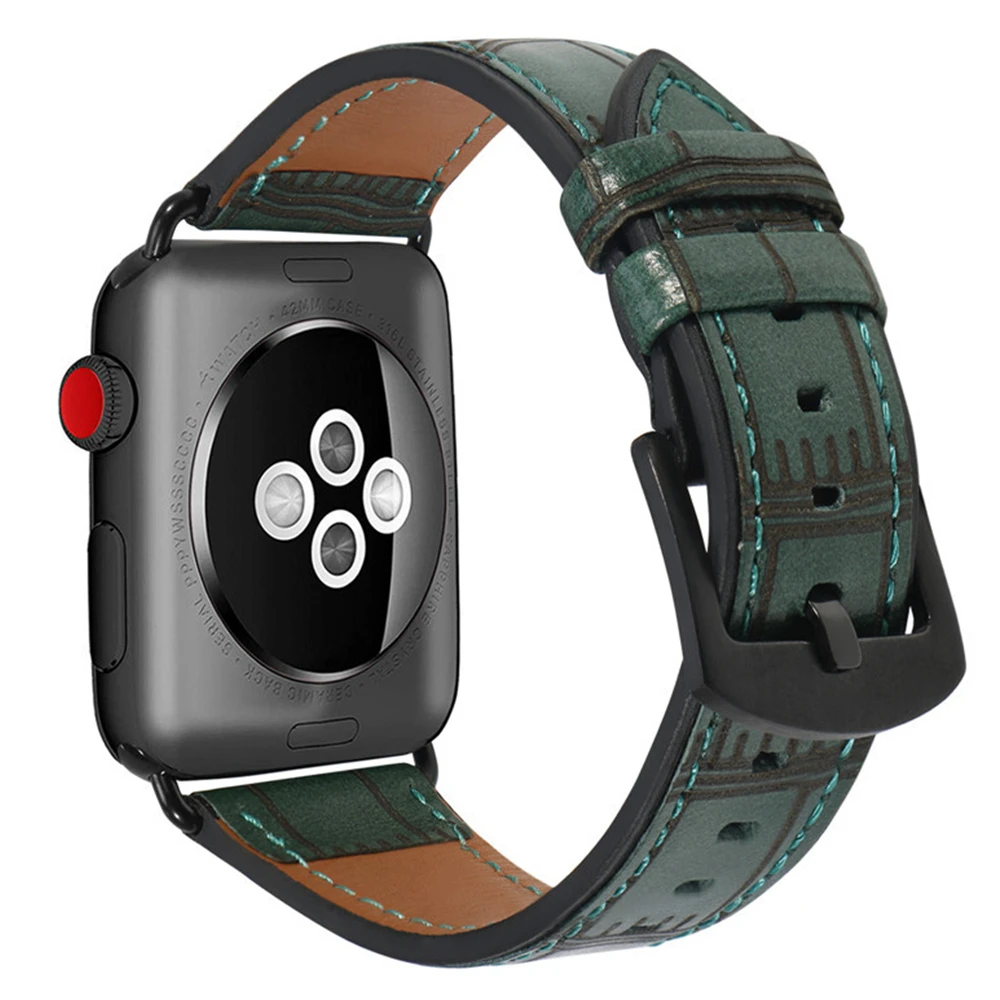 Ремешок correa для apple watch 5 3 4 ремешок для apple watch iwatch ремешок 38 мм 42 мм pulseira кожаный ремешок 44 мм 40 мм ремешок для часов