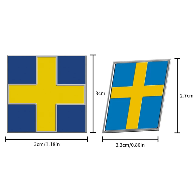 Swedish Flag Logo Emblem Sticker Rear Trunk Sticker For VOLVO XC40 XC60 XC90  XC70 S60 S80 S90 V60 V90 C30 C70 V40 Car Styling - AliExpress