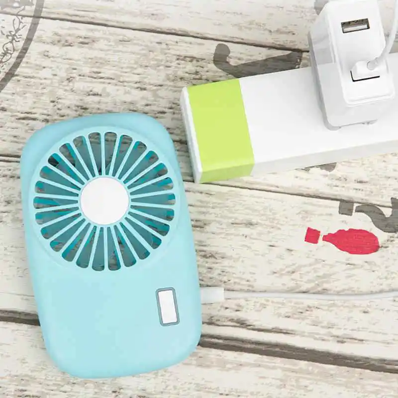 ABRA-Красочный мини USB Перезаряжаемый вентилятор воздушного охлаждения Камара форма Настольный вентилятор для путешествий дома