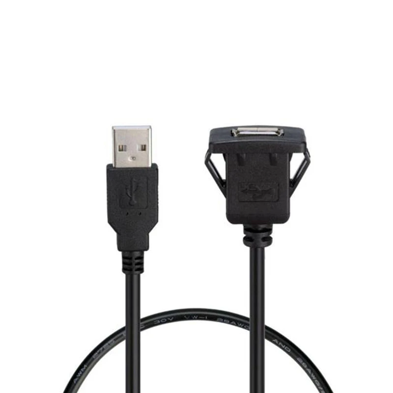 Câble D'Extension USB Voiture - Adaptateur Flexible Encastrable Tableau De Bord Avec Prise USB