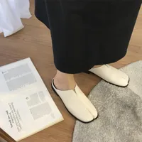 Bailamos Women Split Toe Slippers Tabi Ninja Slip Flats Round Toe Shallow Lazy Slip On Boat Slingback Mules Shoes Soft Loafers - Image 4