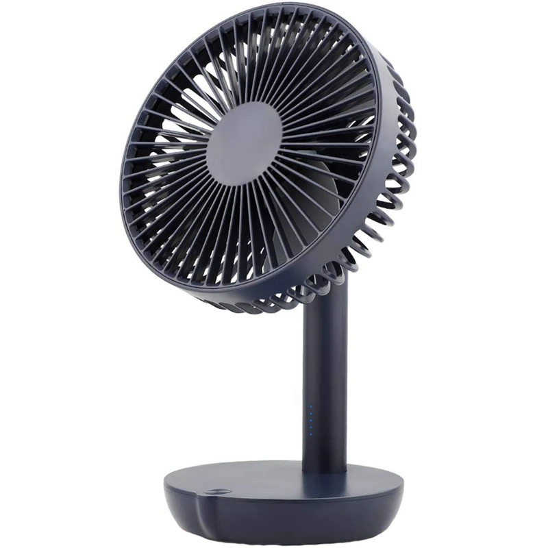 

5 Speeds Battery Operated Usb Desk Fan, Whisper Quiet, W/ Portable Charger Feature, 6 Inch Perfect Small Personal For Outdoor Ac