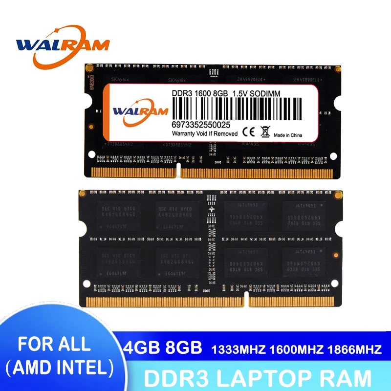 ОЗУ WAL RAM DDR3 4 ГБ 8 1333 МГц 1600 1866 случайный доступ память для ноутбука ddr3 Гб Память ram |