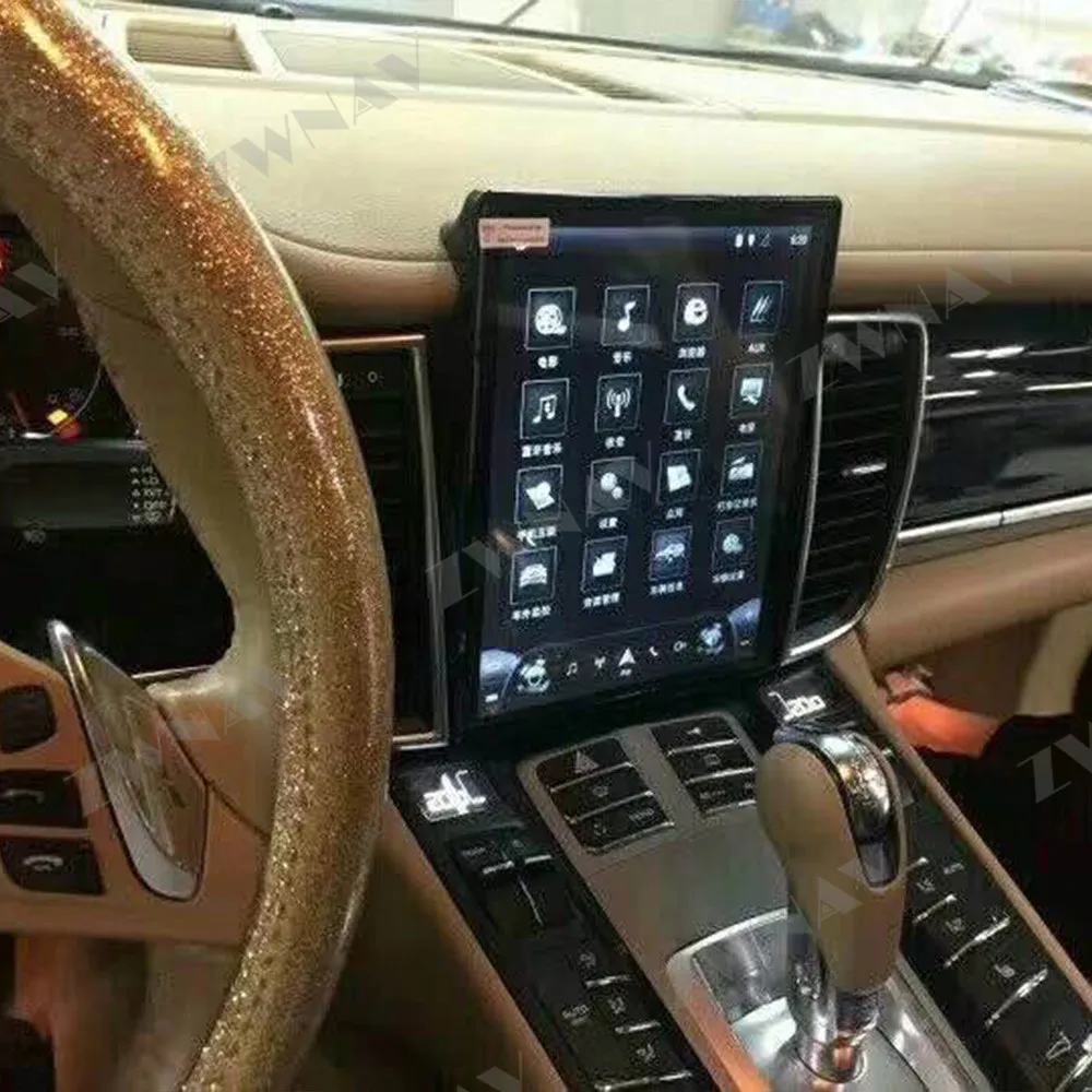 ZWNVA Tesla стиль ips экран Android 7,1 автомобильный dvd-плеер gps навигация Радио экран для Porsche Panamera 2010