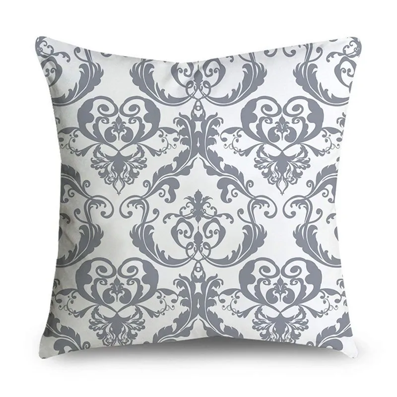 45*45 см серый полосатый геометрический наволочка из полиэстера Cojines Decorativos Para