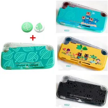 

2020 NEW Nintend Switch Lite Plastic Shell Case Silicone Thumb Caps for Nintend Switch Lite Protective Skin Cover Animal Crossin
