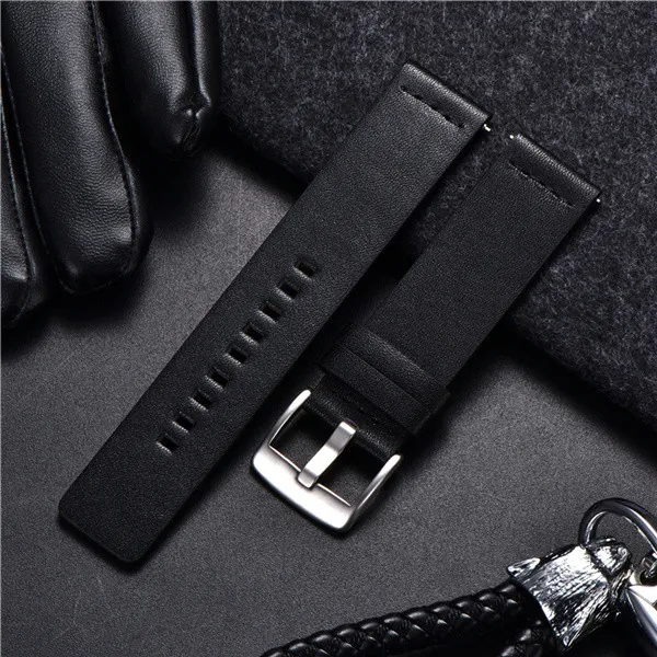 Premium Genuine Leather Quick Release Watch Strap - Sport Smart Watch Band 18mm/20mm/22mm