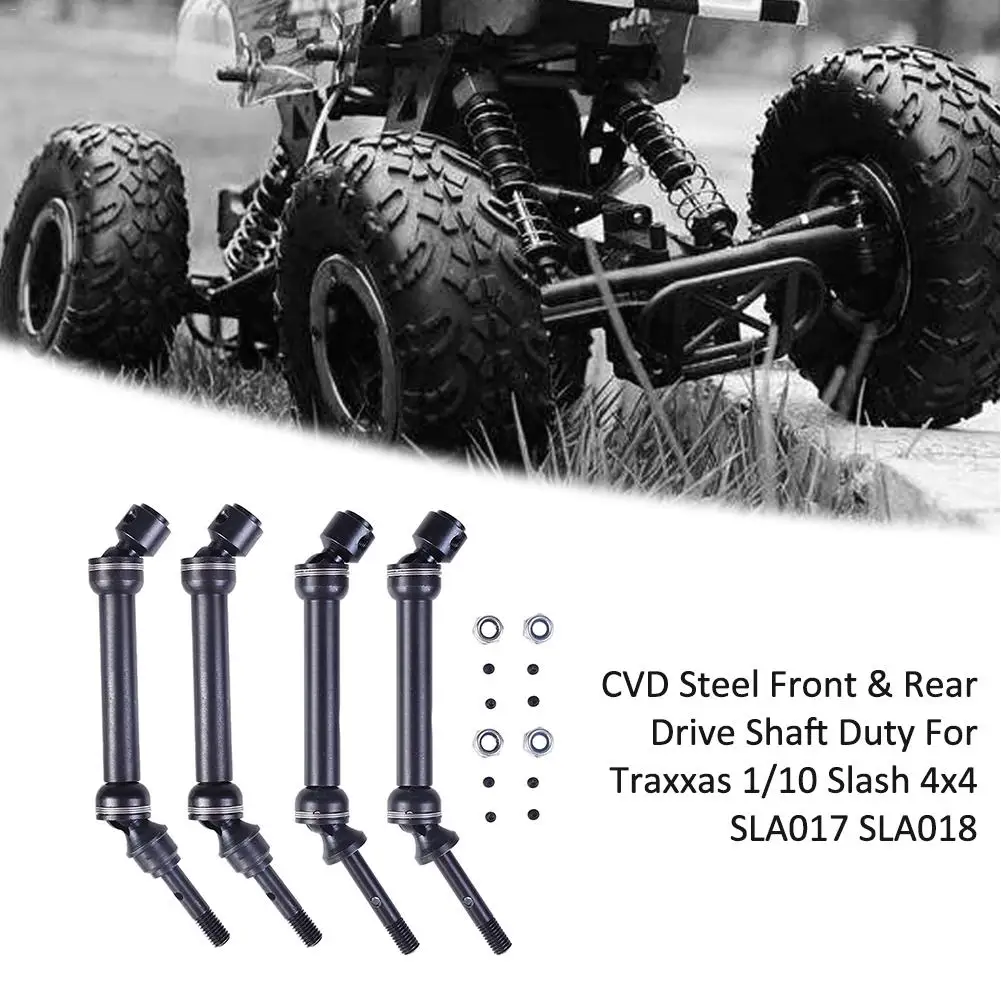 

CVD Steel Front & Rear Drive Shaft Duty For RC Car 1/10 Traxxas Slash 4X4 SLA017 SLA018 Drop Shipping
