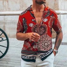 Chemise tendance à manches courtes pour homme, Cardigan imprimé, haut de gamme, monogramme de marque, offre spéciale, été, 2021, CS 23
