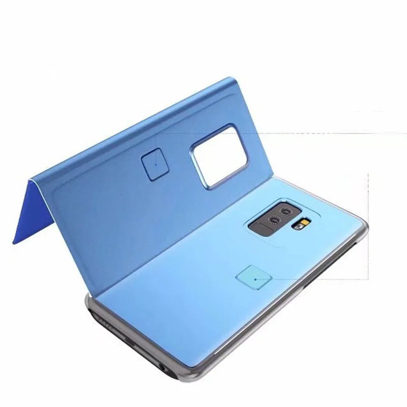 YueTuo Роскошные Зеркало заднего вида кожаный флип-чехол для телефона для Samsung Galaxy A3 A5 A7 A320 A520 A720 3D Прозрачный жесткий чехол на заднюю часть, etui
