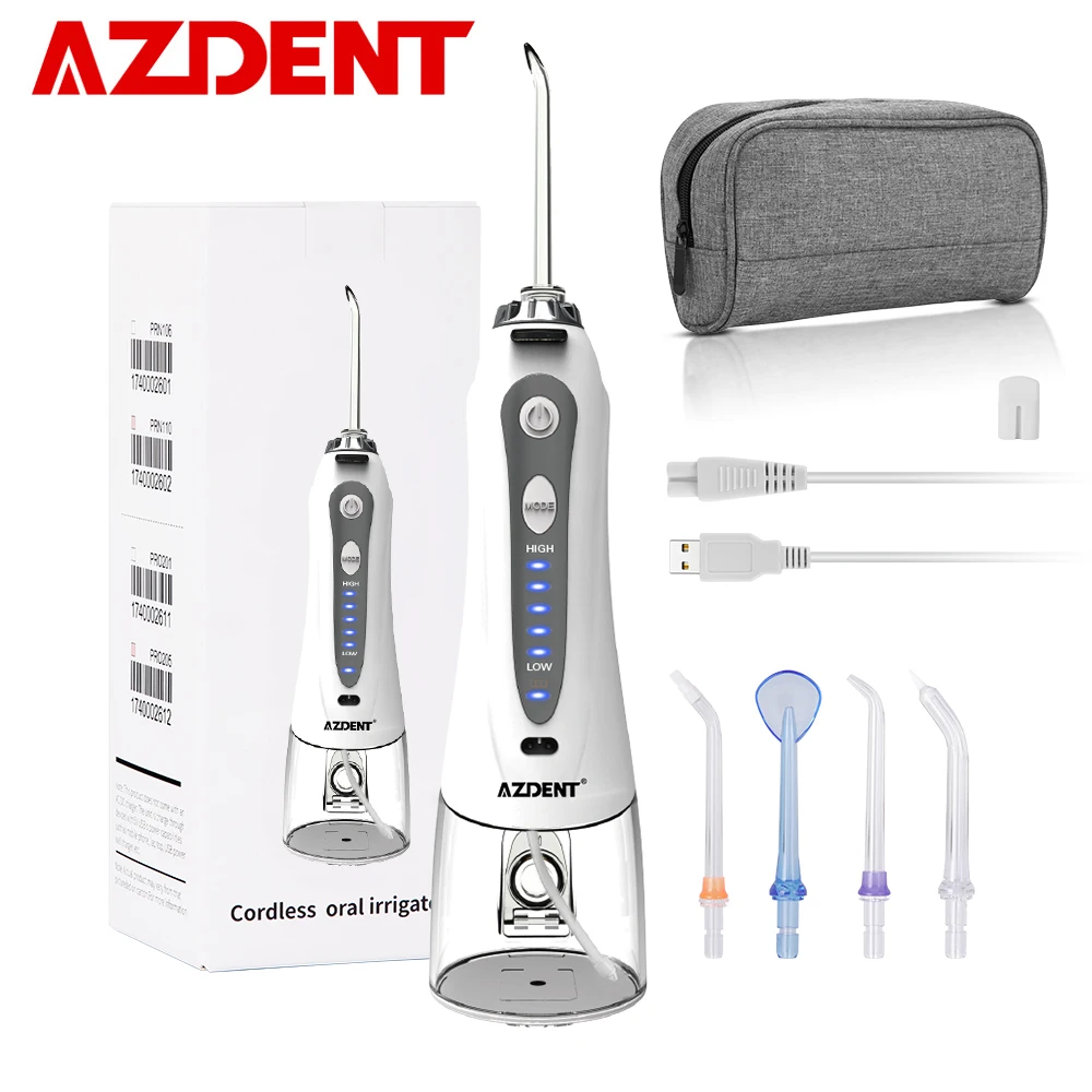 AZDENT HF 9 ирригатор для полости рта + Дорожный Чехол сумка с подзарядкой от USB
