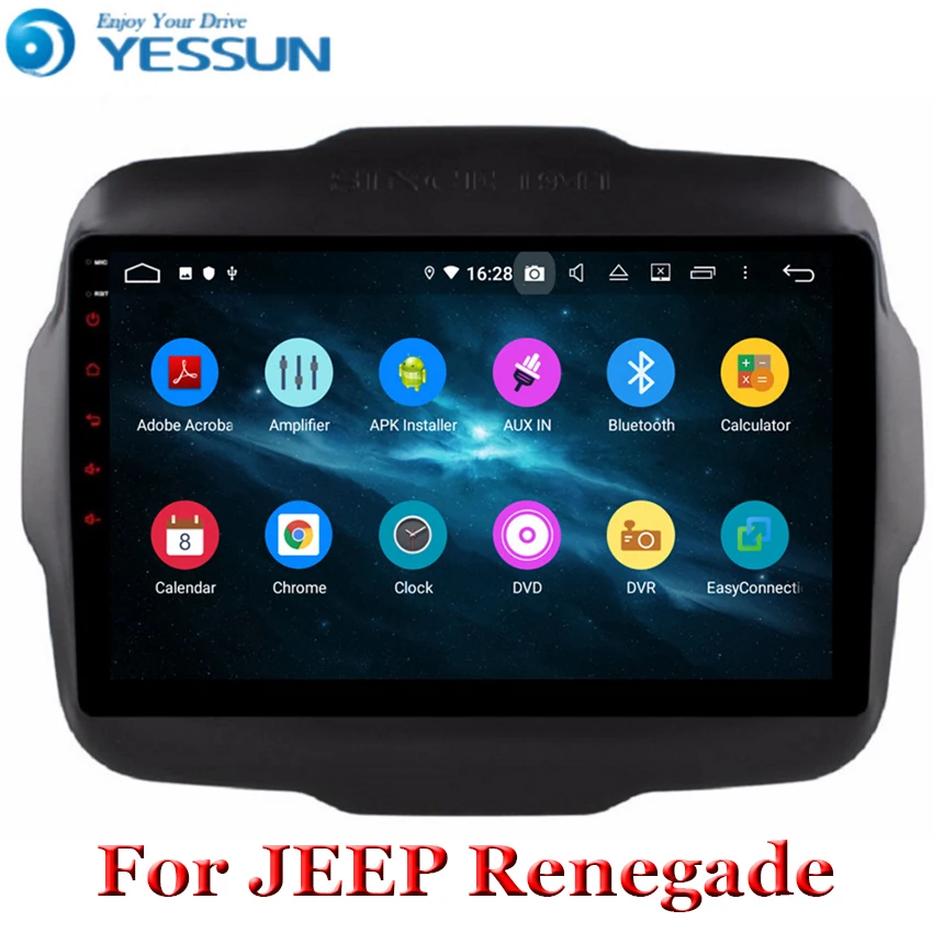 Android 9 Восьмиядерный автомобильный dvd для JEEP Renegade радио 2016 2017 мультимедийный GPS
