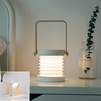 

BRELONG Lantern Night Light Table USB charging Lamp Led Light Small Portable Lantern For Bedroom reading light Multifunction