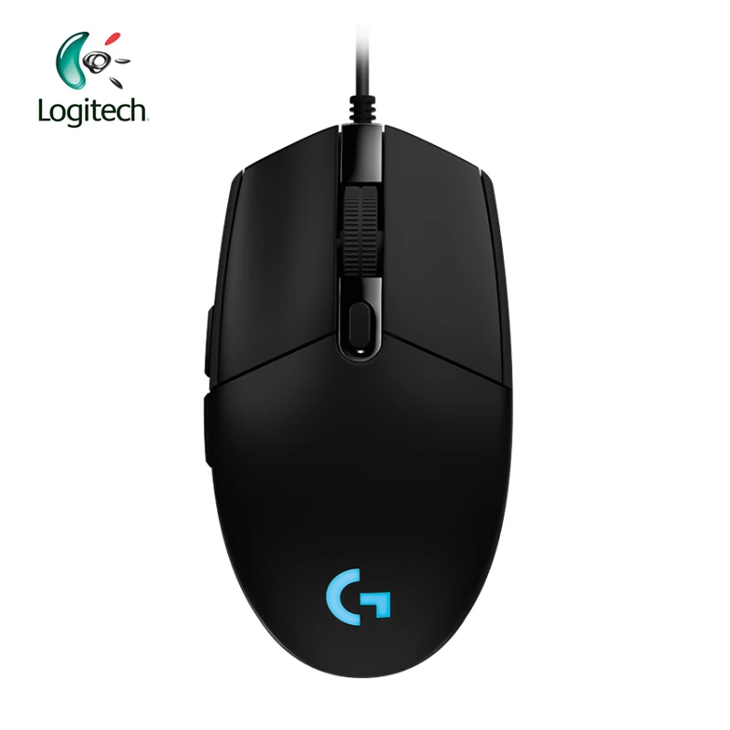 black Logitech G102 проводной Мышь для Windows 10/8/7/Vista проводной игровой Мышь с 6000 точек/дюйм оптическая RGB светодиодные фонари для ПК/рабочего стола, подтвержденная - Цвет: black