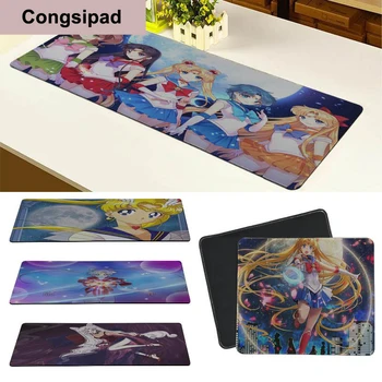 

New Design Animation Sailor Moon Silicone Pad to Mouse Game Large Gaming Mouse Pad Locking Edge Mousepad For CS