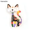3style Cartoon Chinese Wind Cat Enamel Brooch Pin Flowers Colorful Art Abstract Animal Pins Lapel Backpack Badge Jewelry ► Photo 1/6